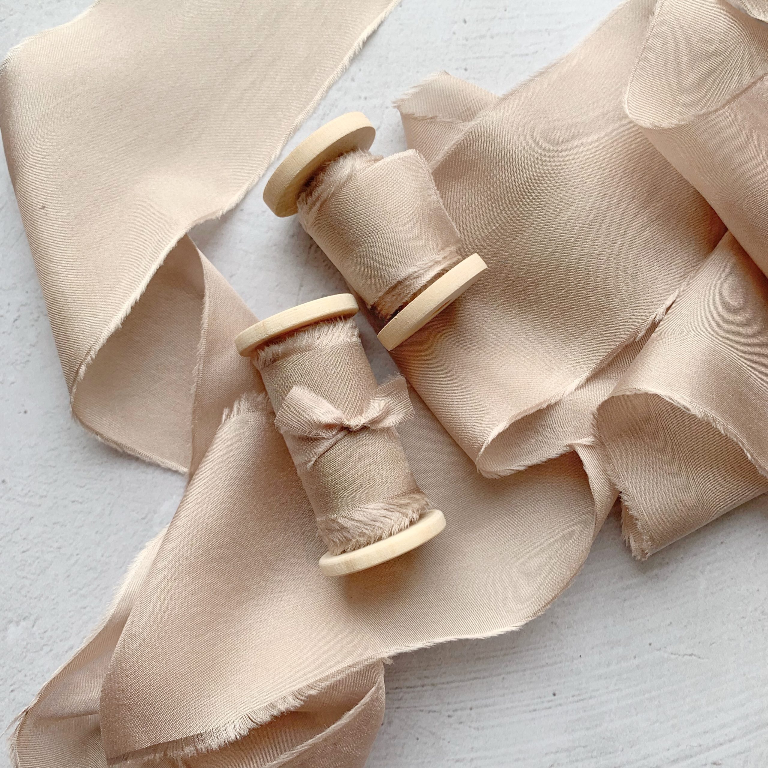 Silk Ribbon Hand-dyed Silk Ribbon Wedding invitation ribbon