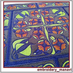 Set with a flowers. Machine Embroidery bundles Design.