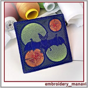 In the hoop Embroidery design a but for patchwork, napkins.