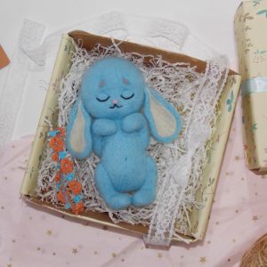 Felted bunny toy