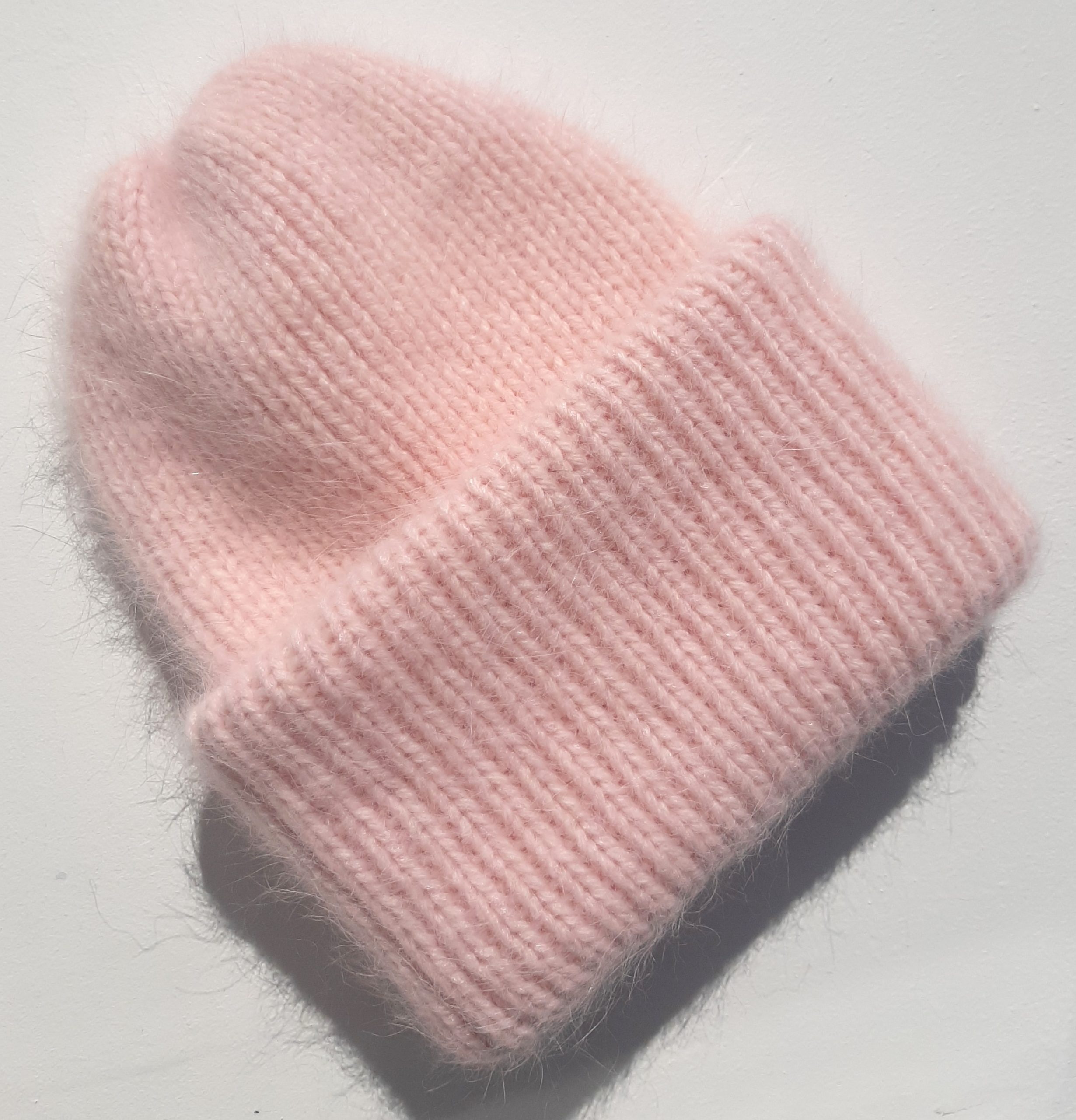 Pale pink angora hat 2 scaled