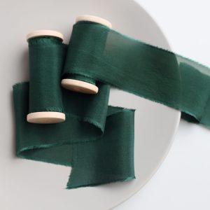 Pine Silk Ribbon - KrasnovaSilk