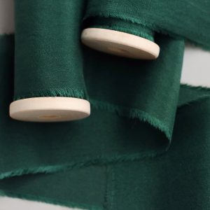 Pine Silk Ribbon - KrasnovaSilk