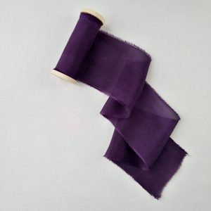 Purple Silk Ribbon - KrasnovaSilk