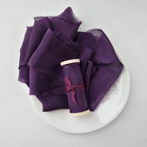 Purple Silk Ribbon - KrasnovaSilk