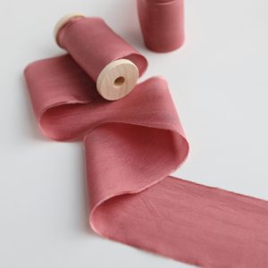 Rosewood Silk Ribbon - KrasnovaSilk