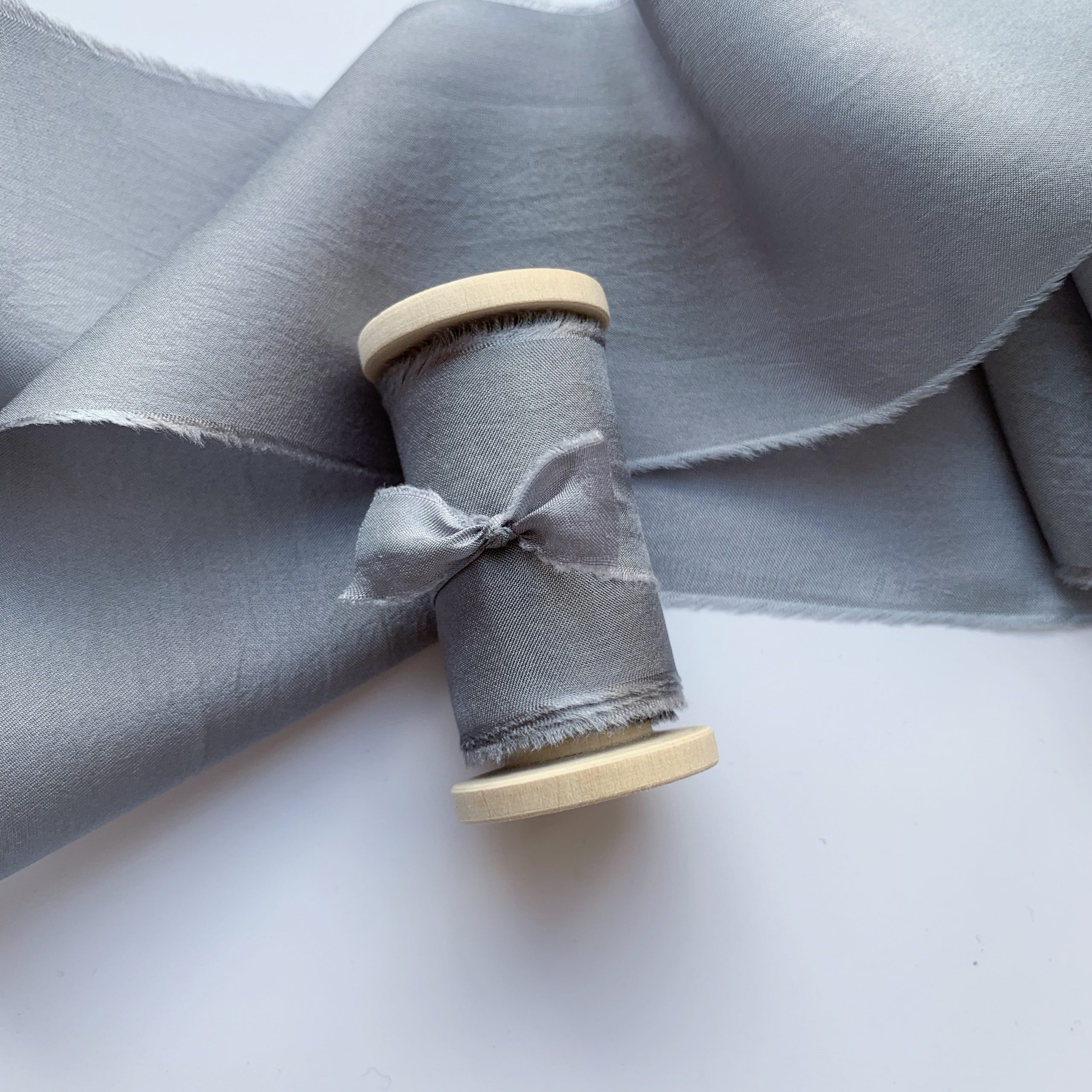 Silk Ribbon Hand-dyed Silk Ribbon Wedding invitation ribbon