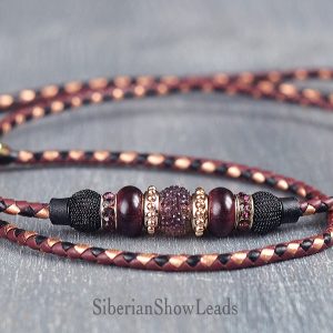 TO ORDER dog show slip leash with decorative beads