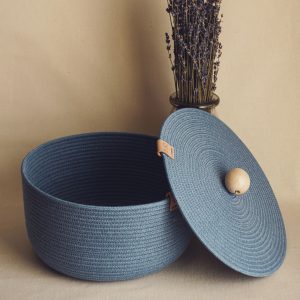 big-blue-rope-basket-open-lid