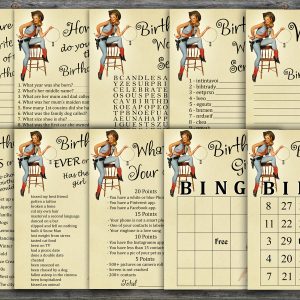 Cowboy themed Birthday Games package,INSTANT DOWNLOAD