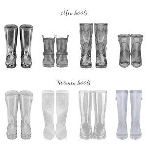 Watercolor wedding wellies clipart. Rain boots for personalised print