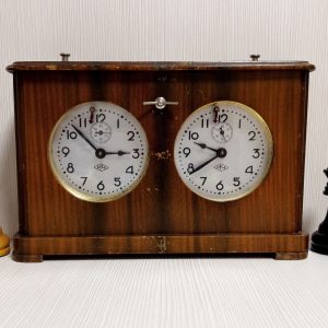 Antique Soviet Wooden Chess Clock. Vintage Chess Clock Timer USSR
