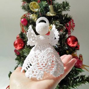 Christmas angel tree toppers white. These angel decorations 3d can be used to decorate your home and Christmas tree. Angel Christmas ornaments can make amazing Christmas gifts for mom.