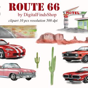 Americans cars clipart