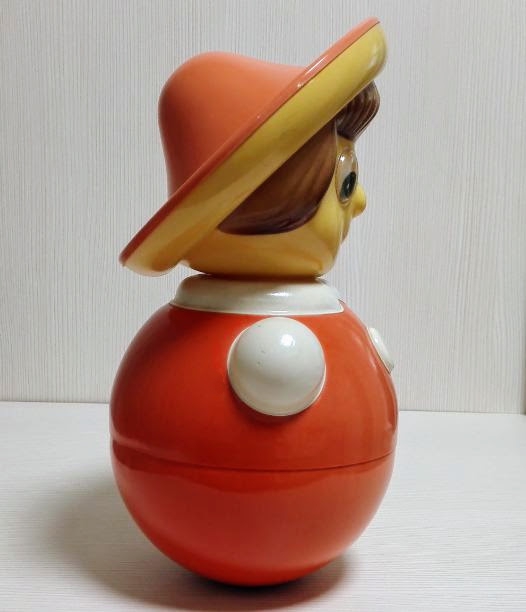 Pinocchio Vintage Soviet Toy Roly Poly. Musical Nevalyashka USSR 8 Pinocchio Vintage Soviet Toy Roly Poly. Musical Nevalyashka USSR - Image 8