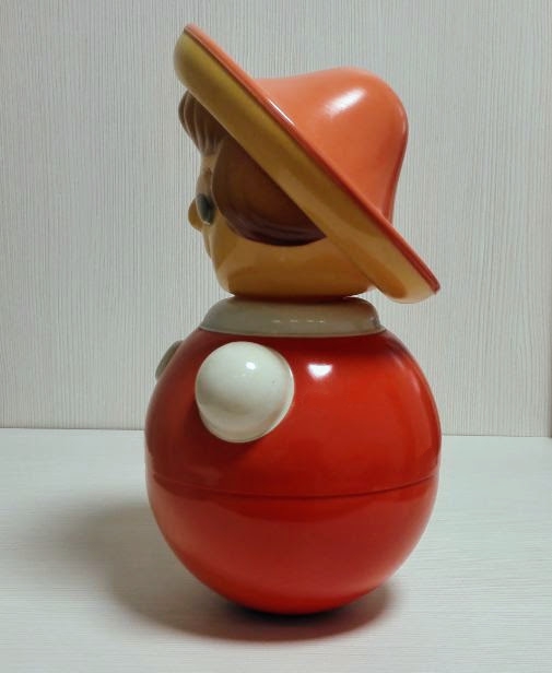 Pinocchio Vintage Soviet Toy Roly Poly. Musical Nevalyashka USSR 9 Pinocchio Vintage Soviet Toy Roly Poly. Musical Nevalyashka USSR - Image 9