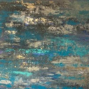 Acrilic painting “Egyptian motifs” , Origin abstraction painting “palette”, interior textured abstraction