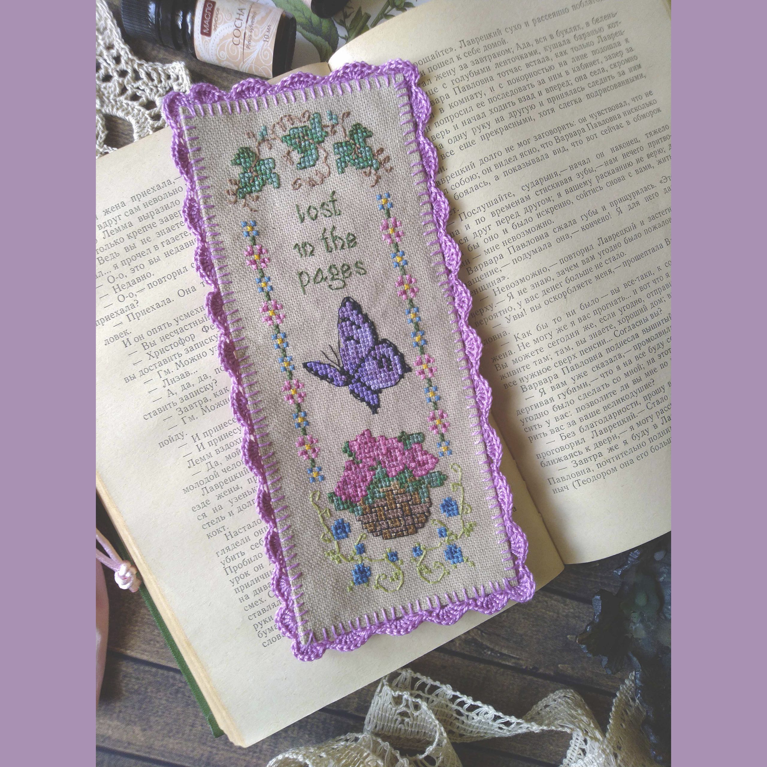 Bookmark cross stitch PDF pattern - Crealandia