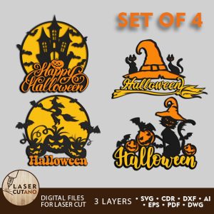 HALLOWEEN Bundle Design for Laser Cut and Cricut