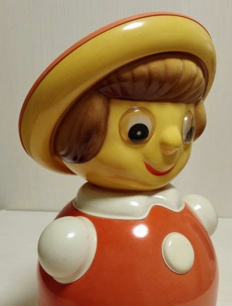 Pinocchio Vintage Soviet Toy Roly Poly. Musical Nevalyashka USSR 11 Pinocchio Vintage Soviet Toy Roly Poly. Musical Nevalyashka USSR - Image 11
