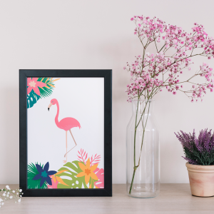 Pink Flamingo svg, flowers svg and cactus svg. Clipart png
