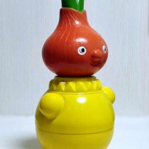 Cipollino Vintage Soviet Toy Roly Poly. Musical Nevalyashka USSR