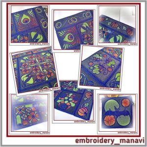 Bundles of 22 plant machine embroidery designs. In the hoop.
