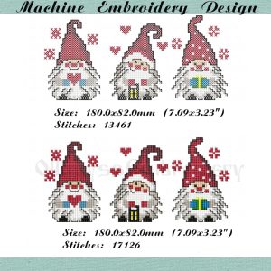 Home 818 Christmas Gnomes cross stitch