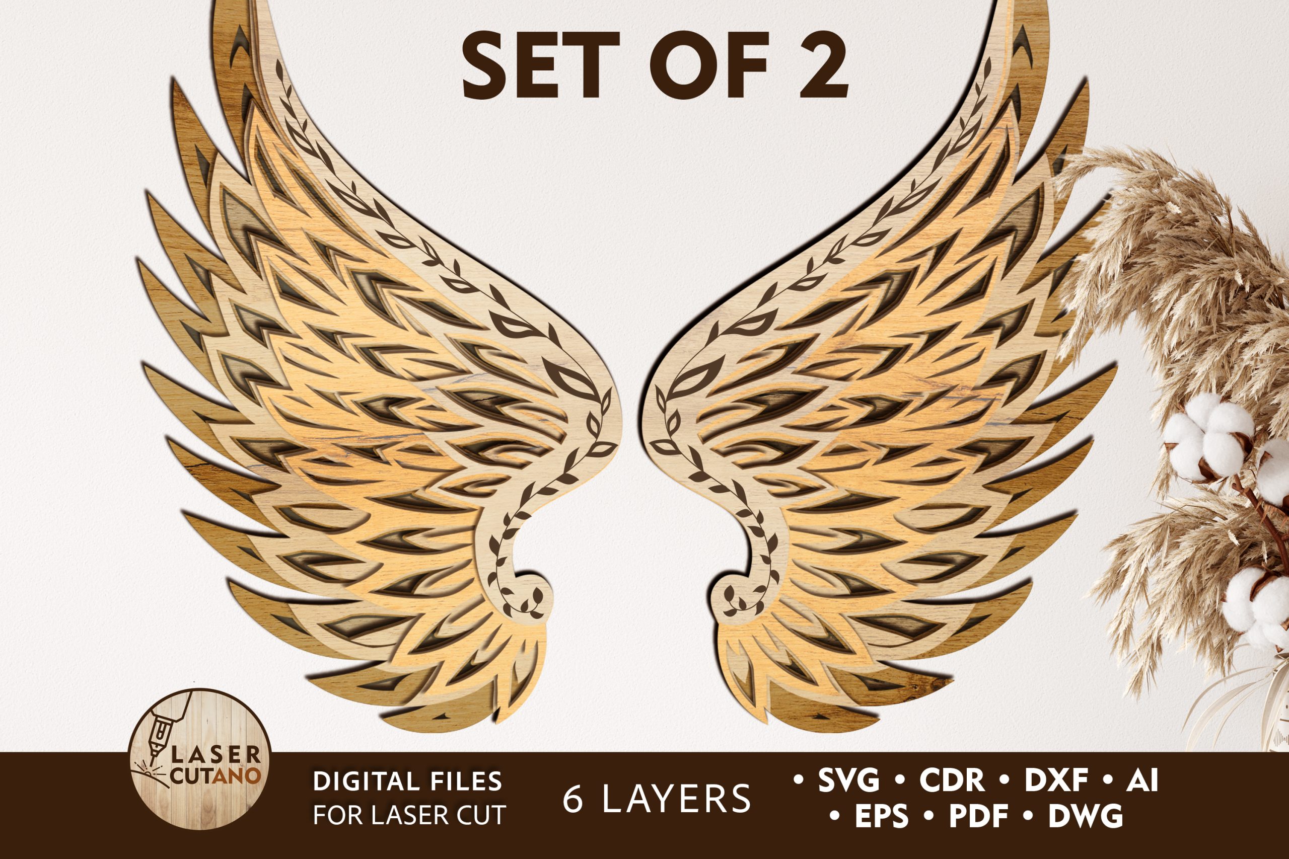 Take These Broken Wings and Learn to Fly Cut File Laser Cut 