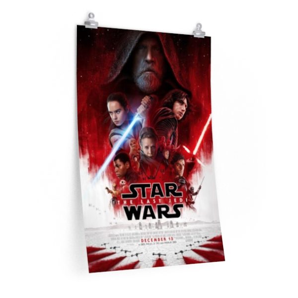 Star Wars movie poster The Last Jedi digital download