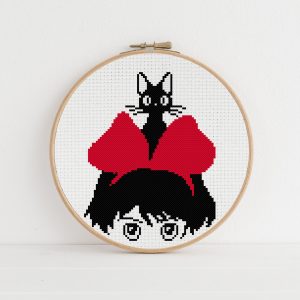 Kiki & Jiji cross stitch pattern PDF