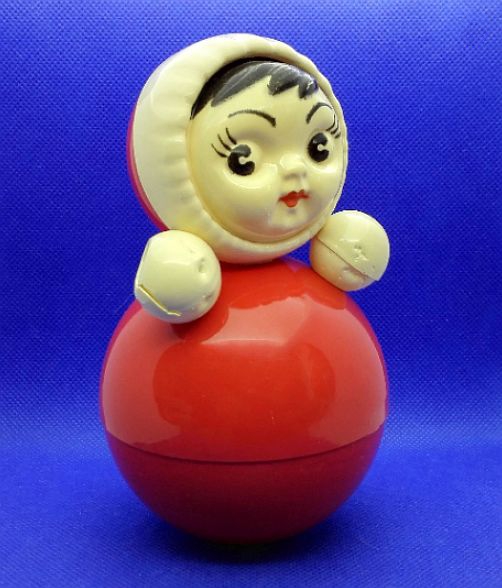 Vintage Russian NevalashkanPlastic Roly Poly online Musical Toy