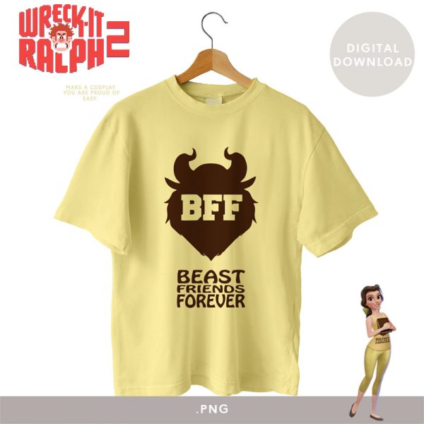 Belle - Ralph Breaks the Internet Princesses Comfy T-shirts designs / DIGITAL FILE