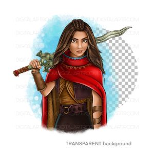 10 cartoon princesses in separate files, png illustration