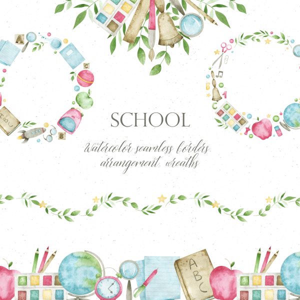 School borders clip art