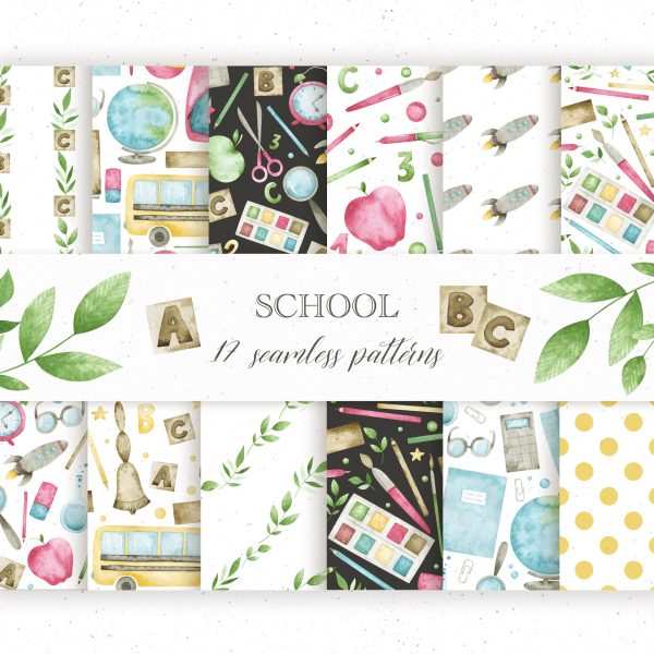 Cute seamless patterns