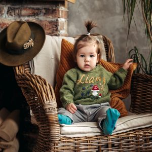 Sweater with baby name