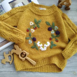 knit wool sweater baby girls