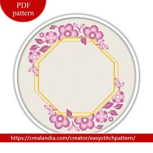 Floral Wreath cross stitch
