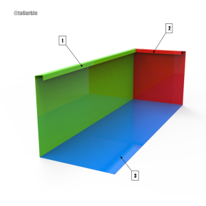 Steel Sheet Metal Drawings Plans Pattern Template Planter Cube Multi-size Project (dxf, PDF)