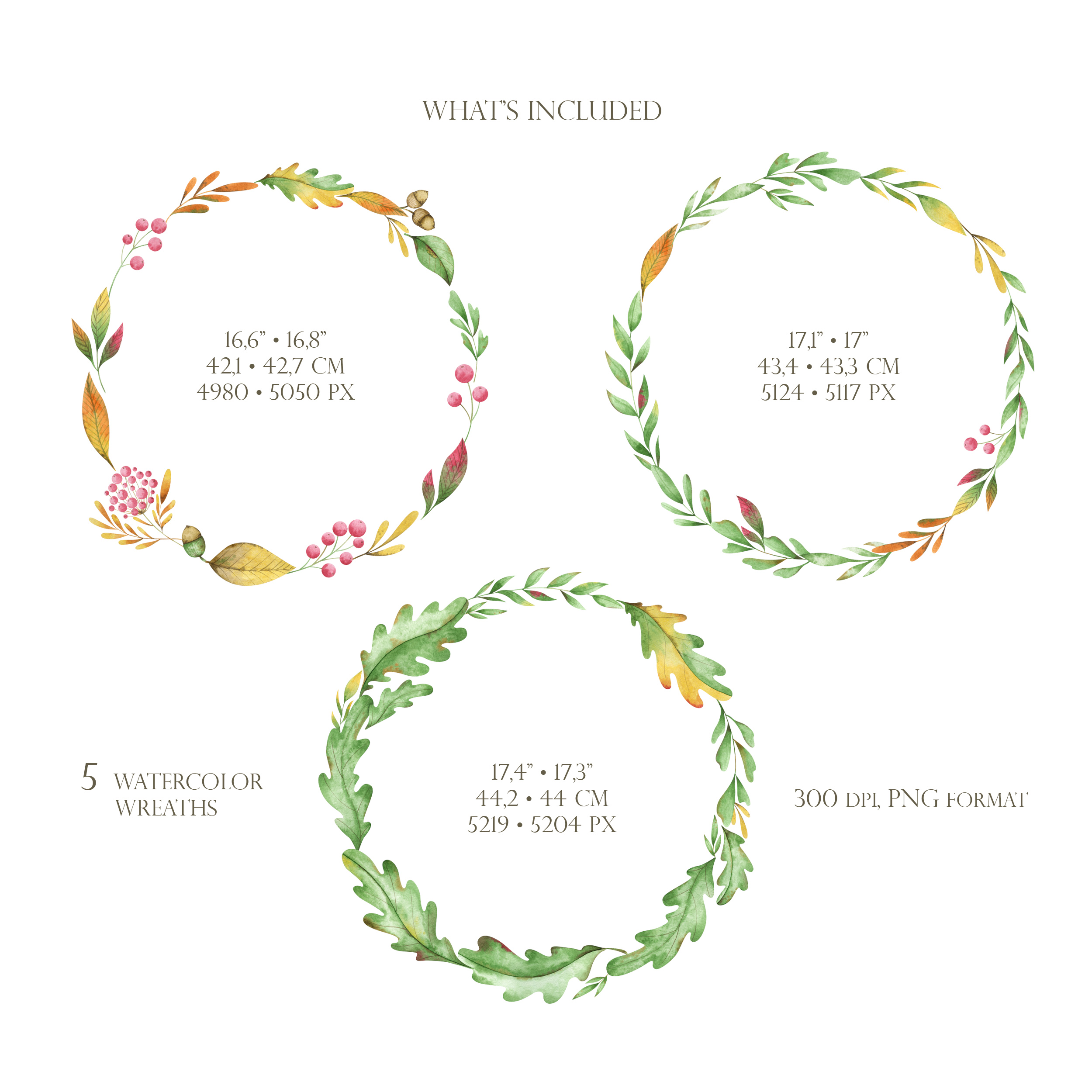 Watercolor fall wreath. Autumn frames clipart 2 Watercolor fall wreath. Autumn frames clipart - Image 2