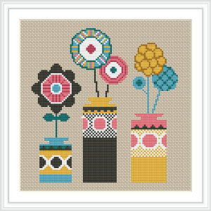 Floral Cross Stitch Pattern