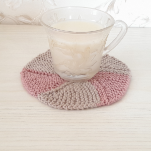 Knit coaster pattern, Handmade home decor pattern, Knit kitchen decor