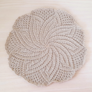 Knitting pattern coaster, Christmas home decor pattern, Knit kitchen decor