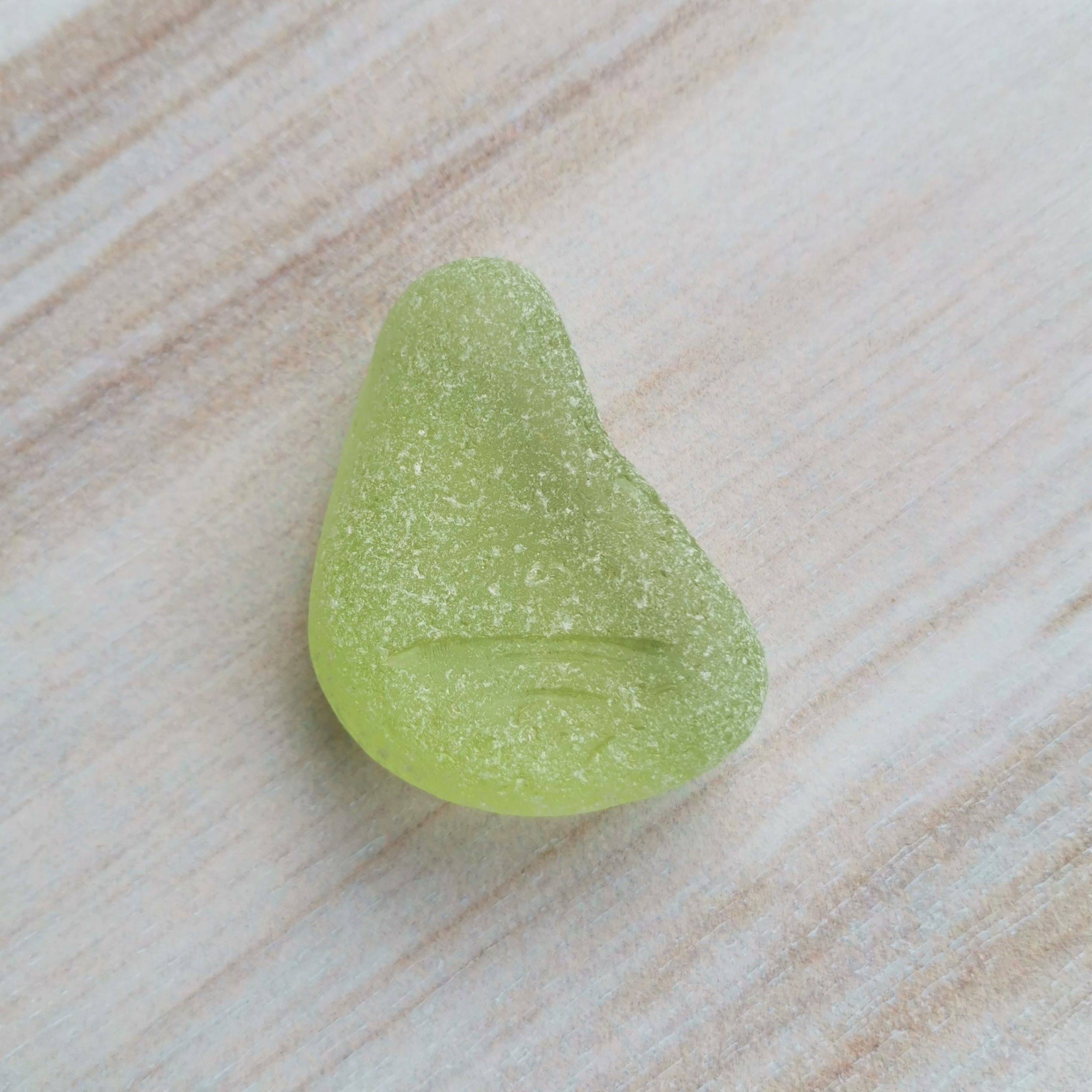 Authentic green sea glass G14
