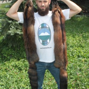 Red fox fur/Luxe fox hide/foxskin/real fox fur/natural fox fur