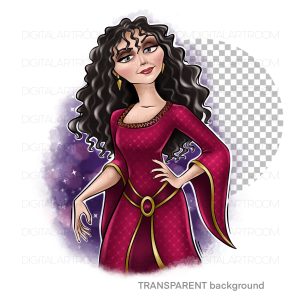 Mother Gothel png clipart Sublimation design