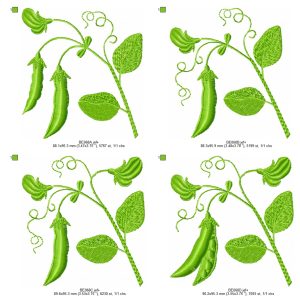 3d-effect-machine-embroidery-designs-peas-pods-and-flowers