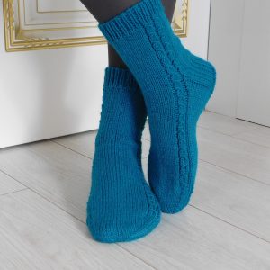 Knit socks for women, Women wool socks with pattern