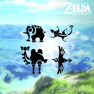 Divine Beasts VECTOR FILES - Legend of Zelda Breath of the Wild.
